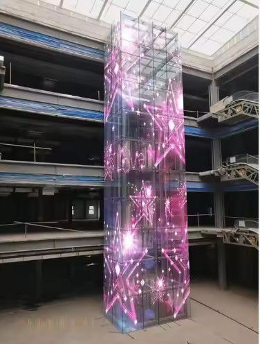 احصل على أفضل شاشة LED شفافة مع طريقة القيادة SMD2121 ووزن وحدة 0.2 كجم / PC