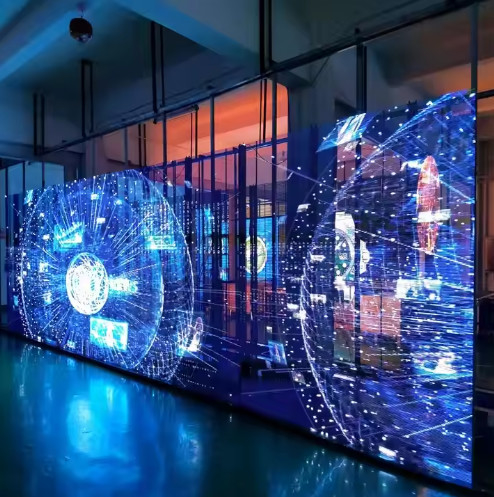 G3.91-7.82 شاشة LED شفافة مع مقاومة للماء IP43 و 0.2KG / PC وزن الوحدة