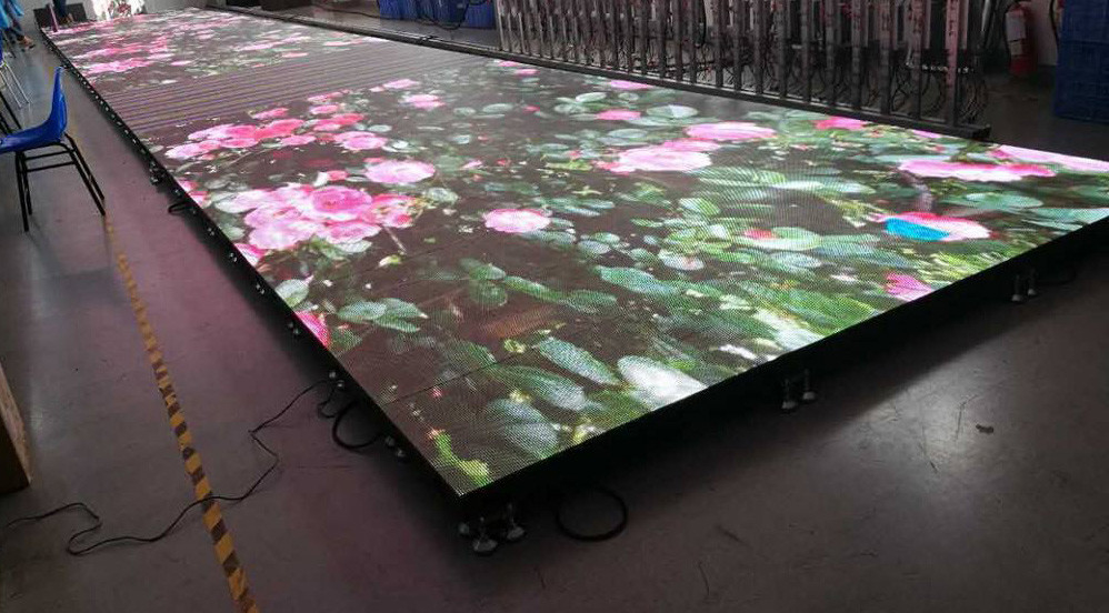 أرضية رقص مضيئة يتم التحكم فيها بواسطة DMX512 ومتوافقة مع جهد 220 فولت للمناسبات والحفلات مثالية للحفلات