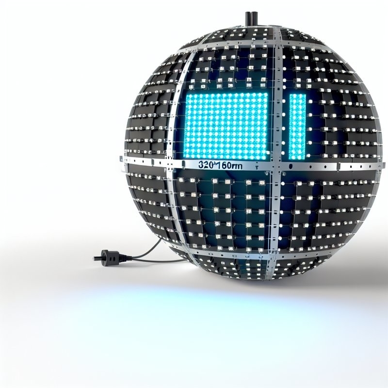 شاشة DC5V الكهرباء الكرة LED مع 320 * 160mm حجم الوحدة و Epistar LED رقاقة
