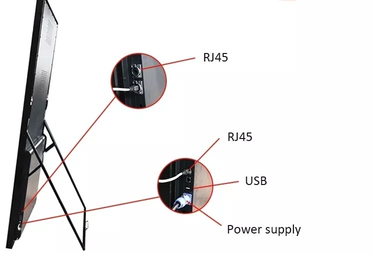 شاشة ملصقات LED بخزانة ألومنيوم مع درجة بكسل P2.5mm وحجم وحدة 320x160mm