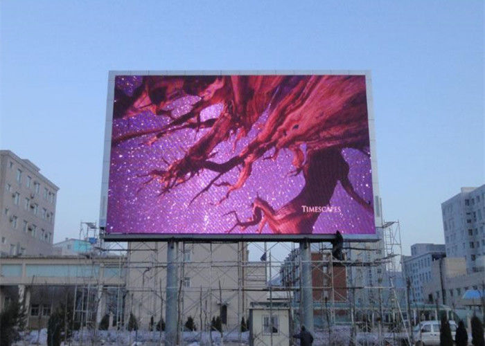 شاشة عرض LED تثبيت ثابت P10 في الهواء الطلق إعلانات LED كامل اللون