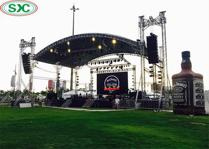 IP65 / IP54 P3.91 تأجير شاشة LED لوحة الجدار الفيديو 250 * 250 مم