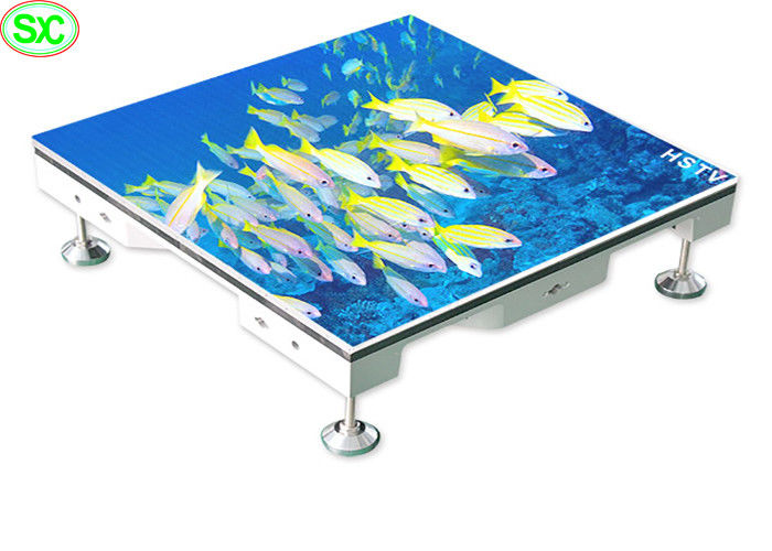 P3.91 إضاءة LED الداخلية بألوان كاملة أرضية الرقص 250 * 250mm LED Module 65410 نقطة / متر مربع