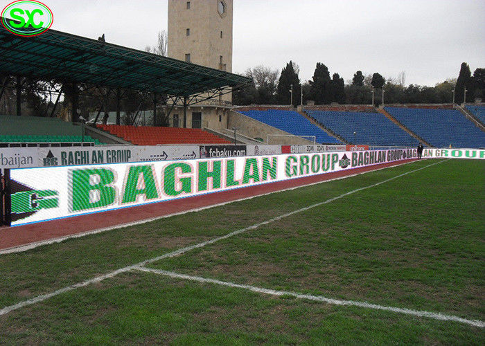 P10 رغب ملعب كرة قدم شاشة ليد، 5000hz ارتفاع معدل التحديث 5 سنة الضمان