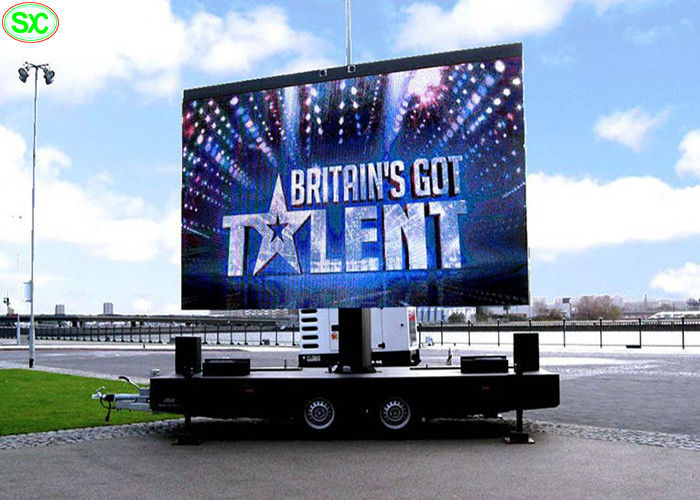 P5 بالألوان الكاملة موبايل شاحنة شاشة LED الإعلان، أدى السيارات شاشة 5 سنوات الضمان