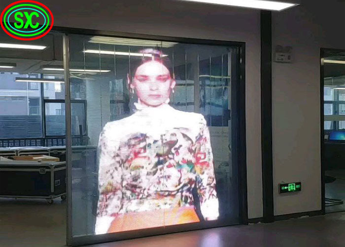 P3.9 شاشة فيديو LED شفافة رقيقة للغاية مع معدل تحديث عالي يتجاوز 3840 هرتز