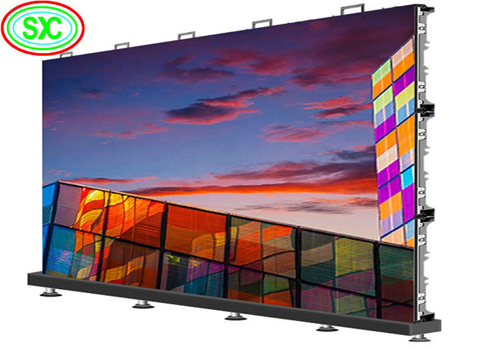 غلاف الألومنيوم المصبوب بالصبغ المخصص للداخل 320 * 160mm P5 الزفاف / المسرح شاشة LED