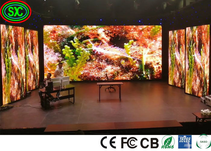 شاشات LED عالية معدل التحديث للمسرح للأحداث الداخلية مع 3840 هرتز وذات دقة عالية
