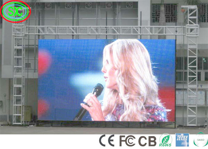 FCC IECEE 6000cd 40000dots/sqm 1R1G1B شاشات LED المسرحية شاشات LED كاملة الألوان