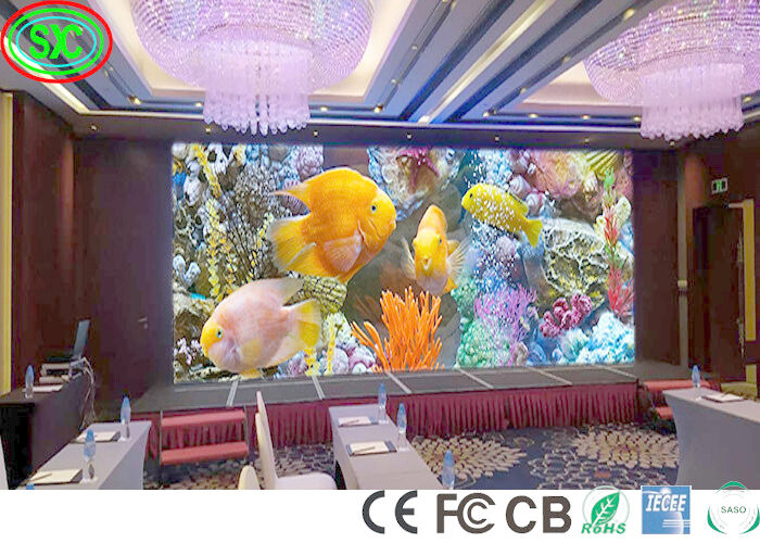 تأجير 1200nits P3.91 داخلي كامل لون شاشة LED 450W كامل لون شاشة LED
