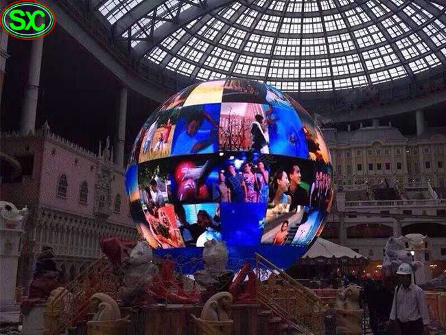 عرض LED على شكل كرة مع خيارات تخصيص