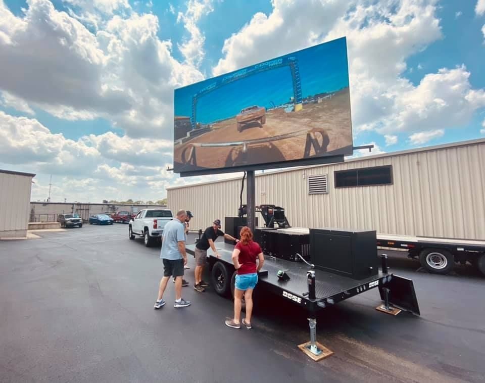 P6 لوحة عرض LED خارجية 576x576mm IP65 مقاومة للماء 5000cd / sqm