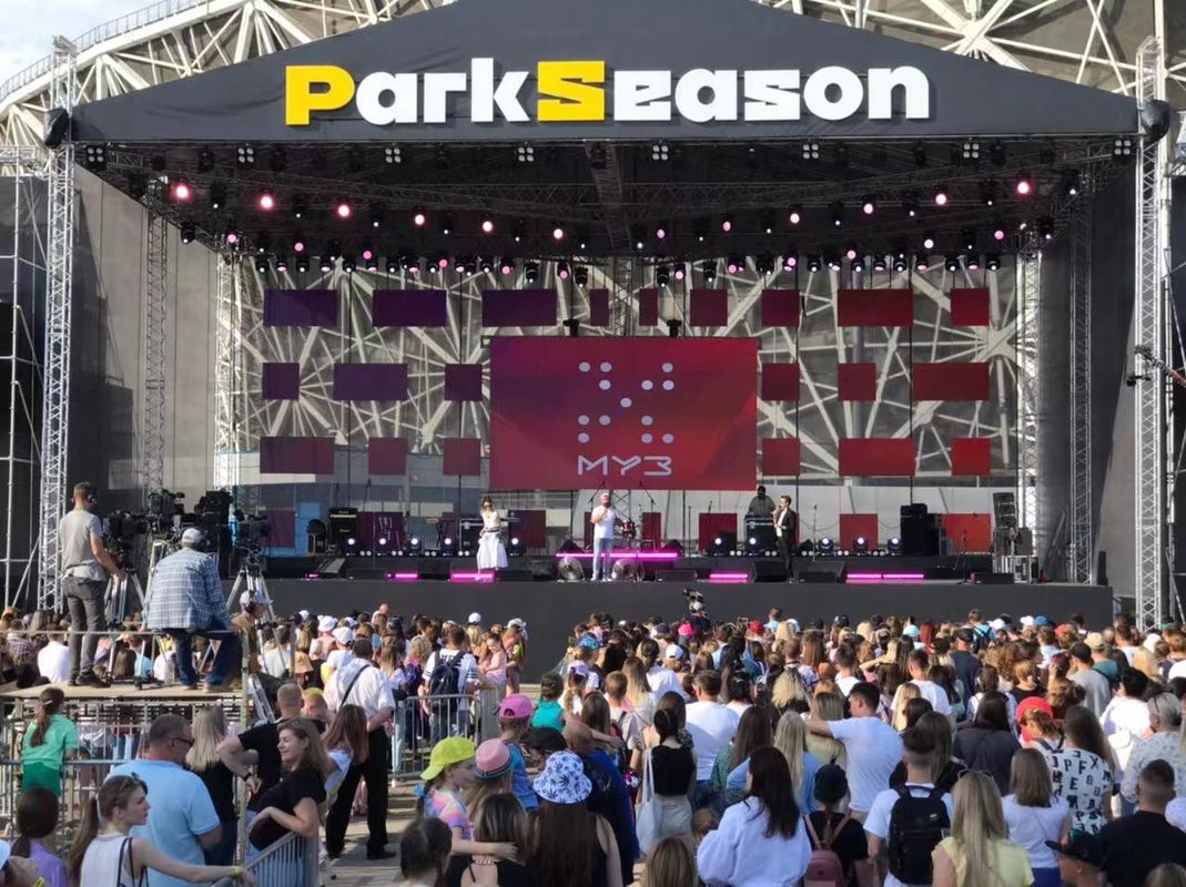 شاشة LED داخلية للجدار P3.91 لوحة LED للإيجار 500x500mm خزانة ألومنيوم مصبوبة لمرحلة الربط السلس للفيديو