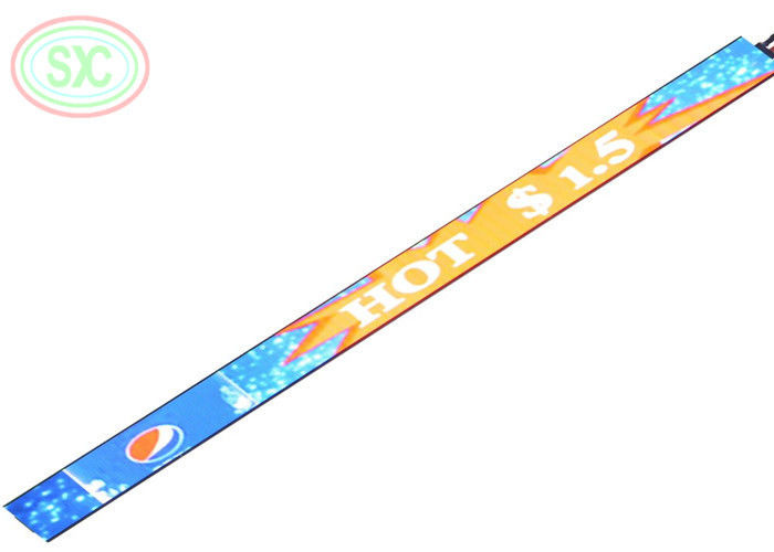 لون كامل P1.875 شاشة رصيف LED 900x60mm 800cd / مربع متر عرض داخلي