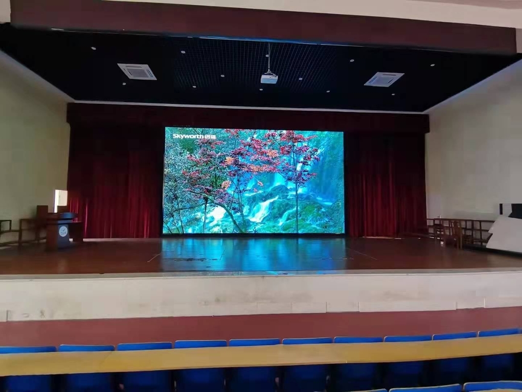 خدمة كاملة في الجبهة عرض LED ملون بالكامل للتركيب على الجدار والصيانة السهلة