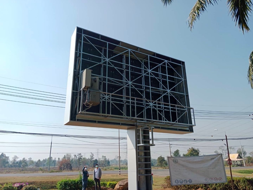 لوحة شاشة عرض الإعلانات LED الخارجية الثابتة P10 960x960mm بالألوان الكاملة المقاومة للماء