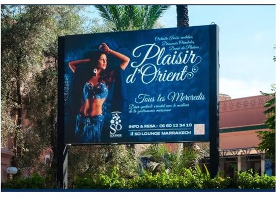 شاشة LED خارجية عالية الوضوح P5 للإعلان في الشارع ، جهاز تحكم عن بعد بالواي فاي