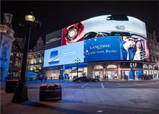سعر جيد الأحداث في الهواء الطلق P3.91 500x1000mm لوحة منحنية شاشة تلفزيون LED IP65 مع أقفال القوس الانترنت