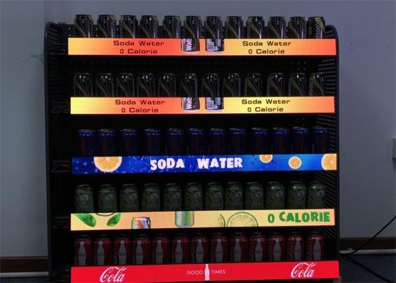 سعر جيد أفضل أداء سلس P1.667 داخلي شاشة الجرف ليد للمخازن الانترنت