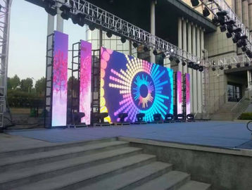 شنقا في الهواء الطلق P4.81 المياه واقية الحدث الرسمي خارج شاشة led 500 * 500 حجم الخزانة