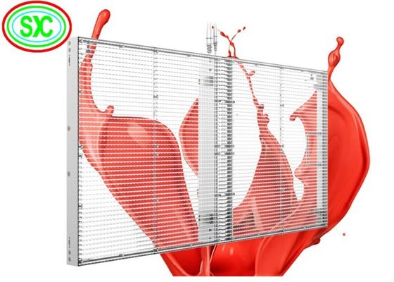 P3.91mm-7.82mm لوحات شاشة LED شفافة سطوع عالية لون كامل