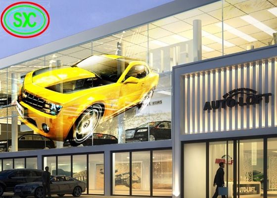 شاشة LED شفافة خفيفة الوزن 0.2KG / PC وزن وحدة SMD2121 نوع LED 6.2kg وزن الخزانة