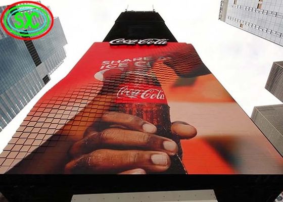 سعر جيد P10 شاشة LED عالية السطوع في الهواء الطلق 10 ملم مساحة النقاط IP65 مضاد للماء 5000cd / M2 الانترنت