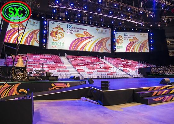 سعر جيد شاشة LED للإيجار الداخلية غير الملحومة P2 64 * 64 نقطة قرار الوحدة للأحداث الانترنت
