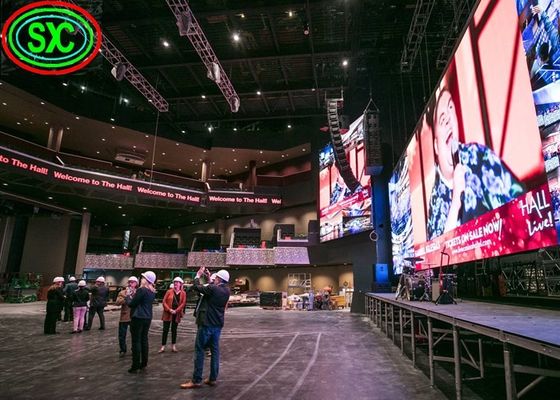 شاشة العرض LED بالألوان الكاملة الداخلية فائقة الرقة P3.91 زاوية العرض العريضة للمراكز التجارية