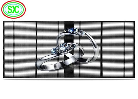 سعر جيد شاشة LED شفافة P3.91 معلقة شاشة فيديو شفافة فائقة النحافة الانترنت