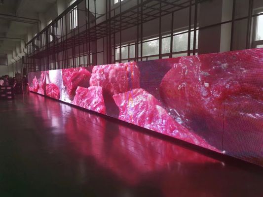 سعر جيد خلفية شاشة فيديو LED لمرحلة التأجير عالية الدقة إعلان رقمي 500 × 500 ألومنيوم P4.81.5 الانترنت