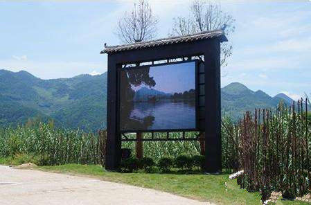 في الخارج مقاوم للماء P10 كامل لون شاشة LED العرض الإعلانية لوحة إعلانية مع العمود