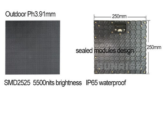 سعر جيد خارجية ملونة كاملة P3.91 شاشة مدعومة تأجير 4G 500mm x 500mm الخزانات 3840Hz P1.25 COB الانترنت