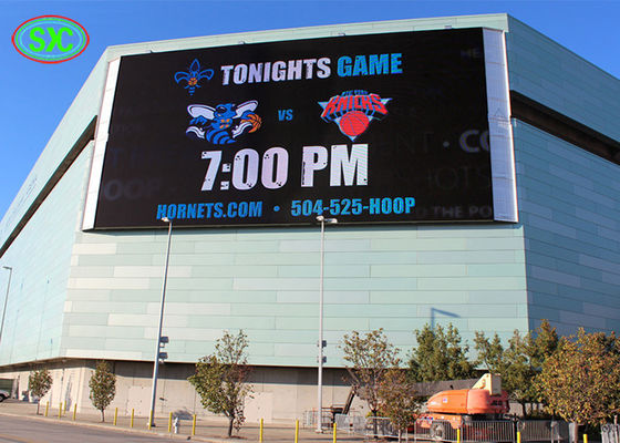 شاشة LED خارجية ملونة عالية الدقة 3840 هرتز للإعلانات الخارجية P10 شاشة LED للبناء SMD3535