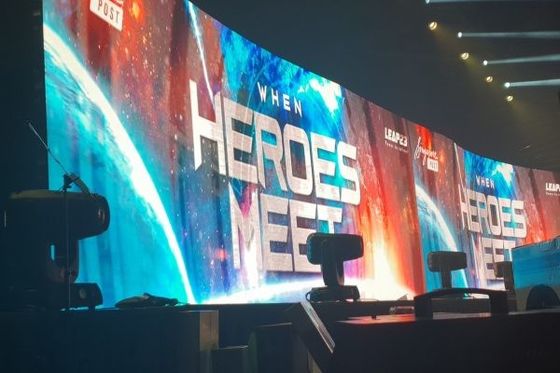 عالية الوضوح كامل اللون P1.875 P2.5 داخل الشاشة الكبيرة التلفزيون LED شاشة عرض الجدار