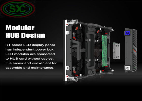 ضوء كبير عالية داخلية مدعومة لوحة P3.91 مدعومة لوحة 500 * 500mm