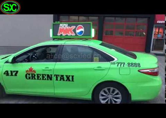 HD الفيديو IP65 للماء سقف السيارة أدى علامة العرض ، أدى توقيع جهين