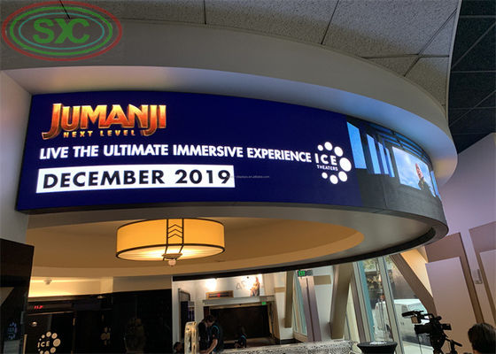 شاشة داخلية دوارة مرنة للفيديو الجدار P2 LED علامة إعلانية ناعمة