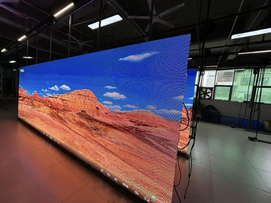 سعر جيد شاشة إعلانات LED داخلية عالية الدقة كامل اللون 256 X128mm SMD2727 الانترنت