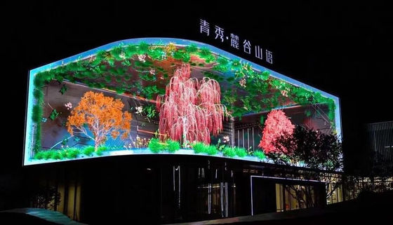 عالية الجودة P5 960X960mm الإعلانات التثبيت الثابت ضد المياه LED جدار الفيديو،دعم منحني تصميم الزاوية،3840 هرتز