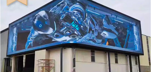 P8 ثابتة في الهواء الطلق توفير الطاقة مدعومة LED شاشة SMD لوحات إعلانية كاملة اللون LED شاشة عرض