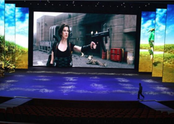 الوصول الأمامي والخلفي في الداخل سهلة الصيانة شاشة حائط فيديو كامل اللون P4 LED