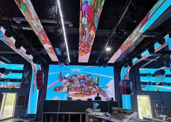 سعر جيد شاشة استئجار HD داخلية / خارجية قابلة للتخصيص كامل لون المسرح خلفية شاشة LED P5 زاوية عرض واسعة الانترنت