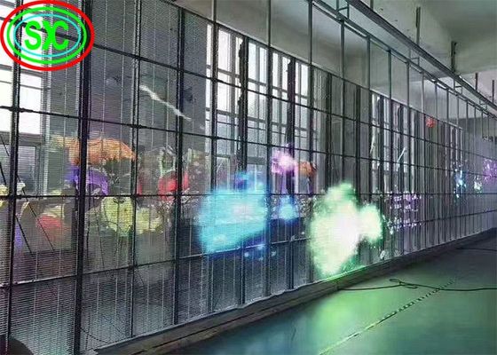 0.2 كجم/وحدة وزن الوحدة شاشة فيديو LED شفافة لعرض فيديو احترافي وملفت للنظر