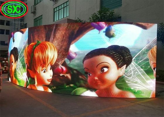 شاشة LED ثابتة من الألومنيوم بمتوسط ​​وقت بين الأعطال يبلغ 5000 ساعة مع حجم وحدة 192 * 192 مم ومادة خزانة متينة