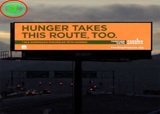 R 625-630nm لوحات LED الإعلانية الخارجية ذات القدرة على الألوان الكاملة