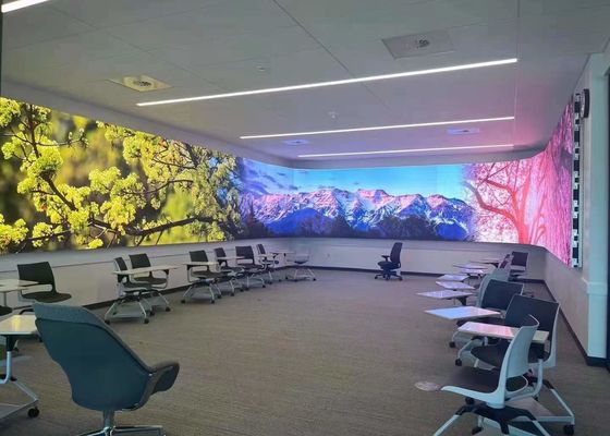 سعر جيد شاشة LED SMD داخلية P2 صغيرة الحجم عالية الدقة HD شاشة مرنة الانترنت