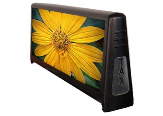 سيارة أجرة خارجية كاملة الألوان مزدوجة الجانب P5 الإعلانية شاشة LED سقف السيارة علامة مضادة للماء