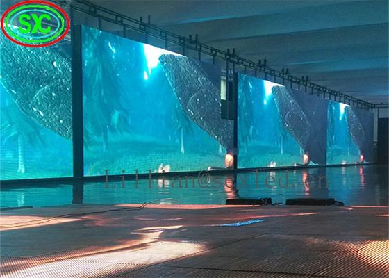 سعر جيد P6 داخلية Full Color LED Die-Casting Aluminum Screen الحديد / الصلب 3 سنوات ضمان متصل